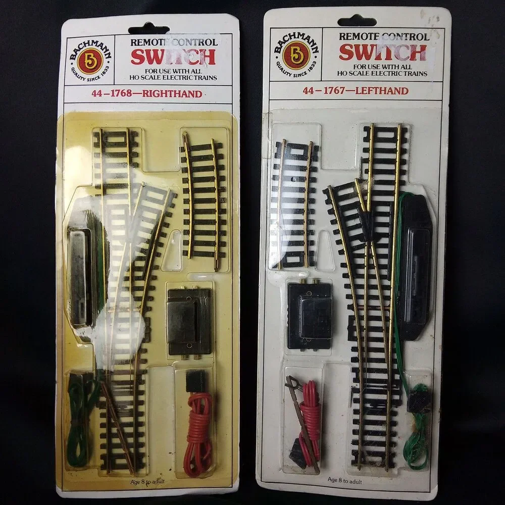 Bachmann HO Scale Remote Control Switch Right Hand, Left Hand  Lot of 2